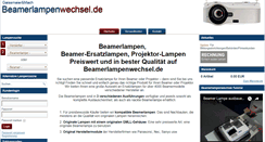 Desktop Screenshot of beamerlampenwechsel.de